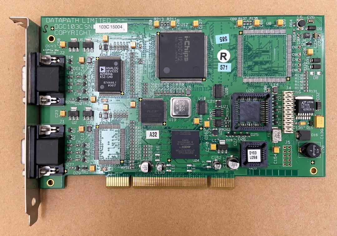 DATAPATH LIMITED DGC103C COPYRIGHT 2002 視頻擷取卡 / 視頻採集卡 /工業視訊資料擷取卡, 電腦及科技 ...