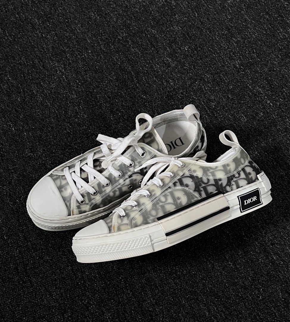 DIOR OBLIQUE B23 LOW CUT SNEAKERS Men s Fashion Footwear Sneakers on Carousell