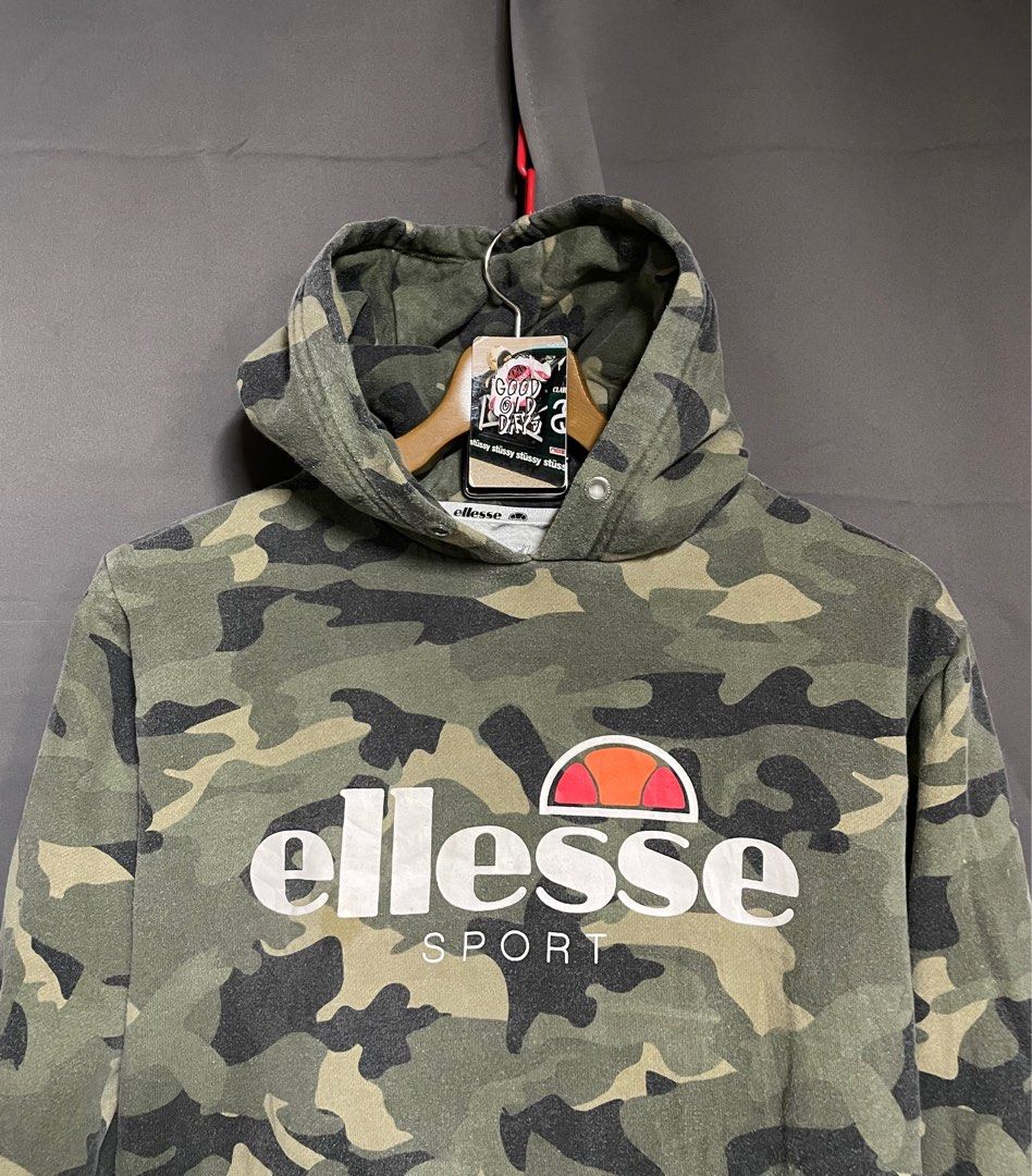 Camo ellesse hoodie store