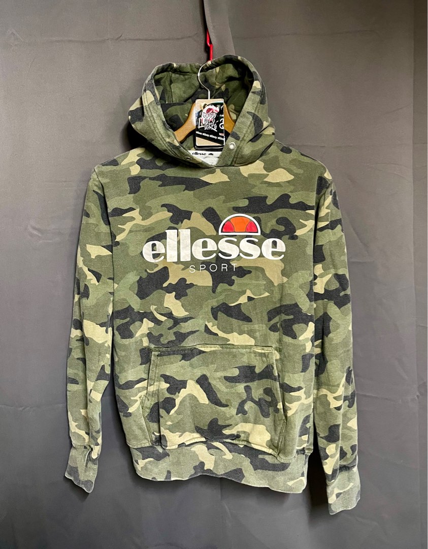 Ellesse Camouflage Hoodie Men s Fashion Tops Sets Hoodies on Carousell