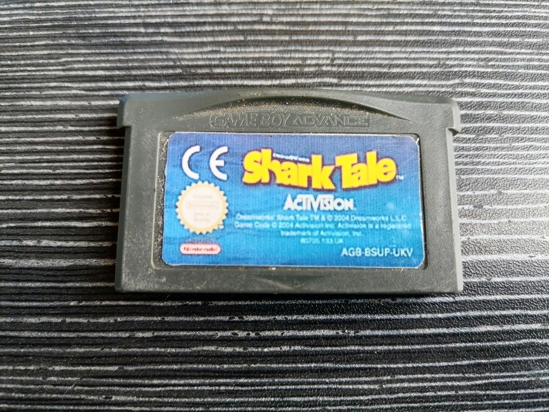 Gameboy advance game Shark tale japan (original) repro sticker Language