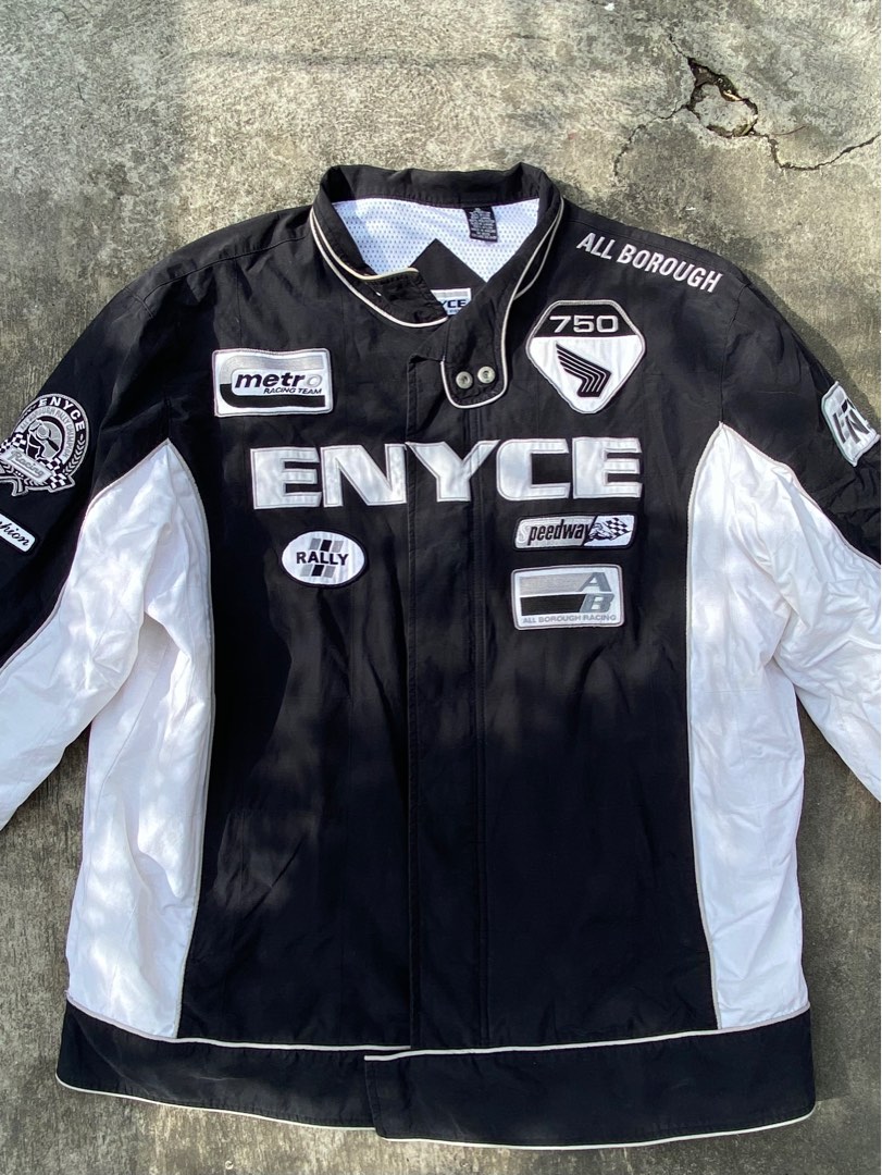 GRAILED Vintage Enyce Racing Jacket All Borough Championship Men s Fashion Coats Jackets and Outerwear on Carousell