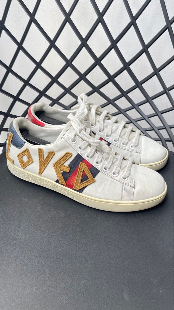 Gucci Ace Loved Women s Fashion Footwear Sneakers on Carousell
