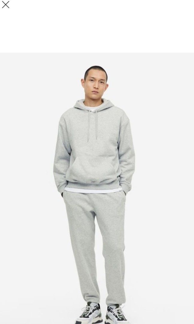 H and m grey hoodie store