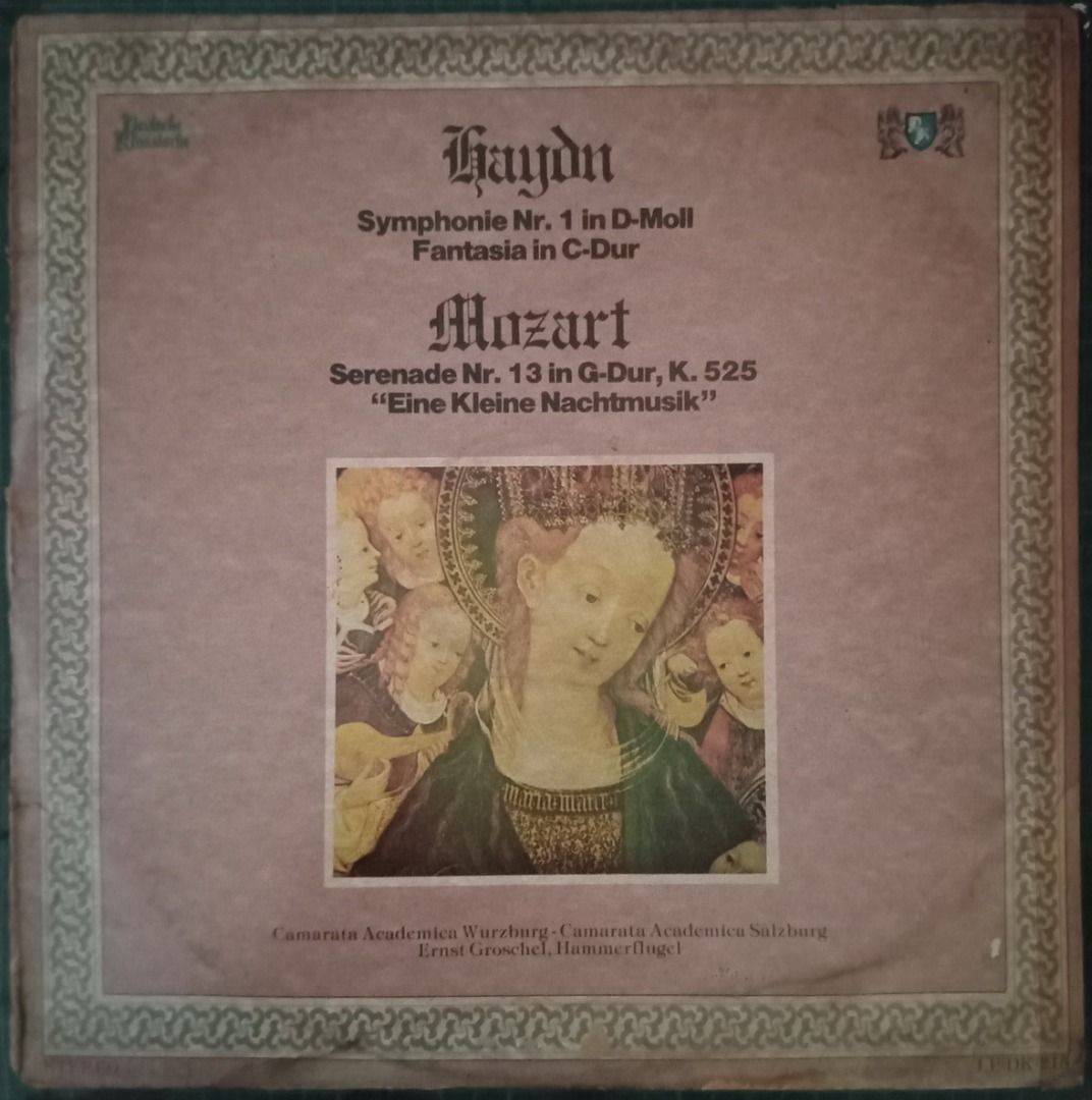 HAYDN & MOZART LP #116 (Category: Vinyls) located in Iloilo. Submitted by cdex.200300 (Listing ID 1294520310, Image 1). Description: Description: JOSEF HAYDN and WOLFGANG AMADEUS MOZART Long-Playing Album The two great classical composers with one of their best pieces. Remarks: • My Jazz/Classic collection from the 80s. • Inner sleeves are still intact. • The vinyl record is in good condition; surprisingly, you barely hear any noise. • No major s