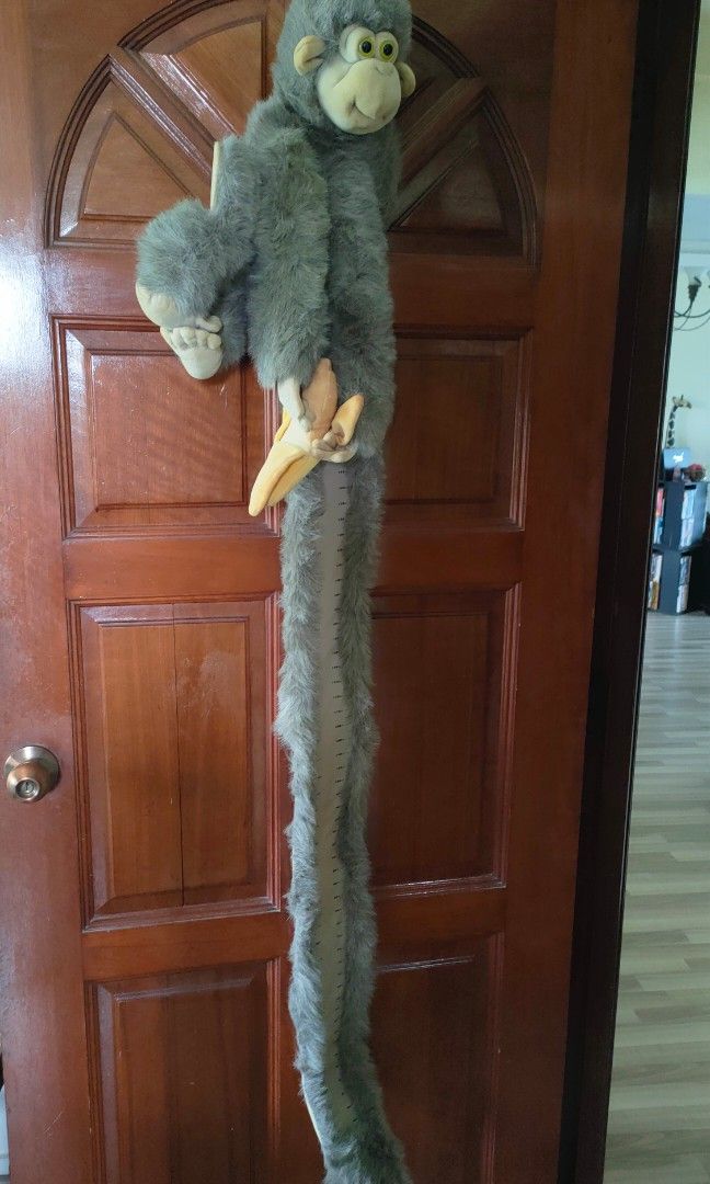Height chart (Category: Nursery Lighting & Decor) located in Singapore. Submitted by fancynancy (Listing ID 1294633303, Image 1). Description: Furry monkey height chart bought from Mother's Works. Makes nice decor in kid's room..
