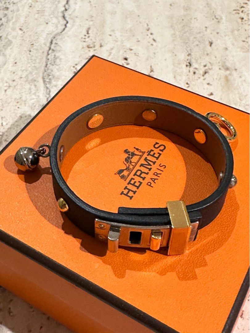 Hermes Mini Dog Mix Leather Bracelet