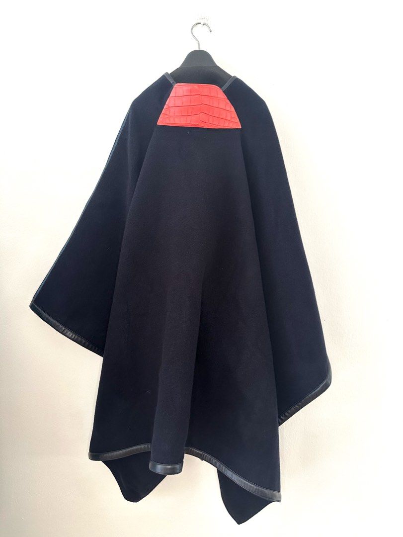 Hermes petit h cashmere cape
