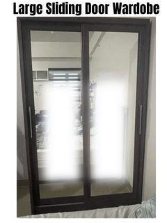 High Quality Large Wardrobe-Cabinet Double Mirrored Sliding Doors