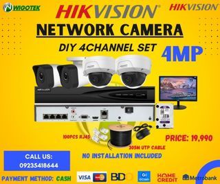 HIKVISION CCTV CAMERA IP CAMERA DIY SET PACKAGE
