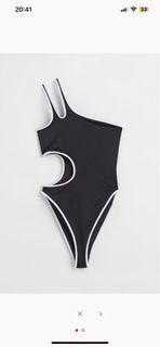 H&M High-leg one-shoulder swimsuit
