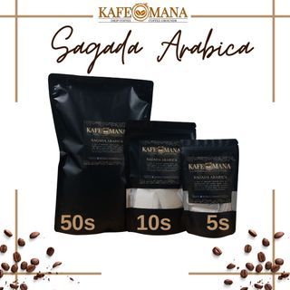 Kafe Mana SAGADA ARABICA Coffee Drip Bag 5s, 10s, 100s Medium Ground Instant Brew Instant Drip Coffee Pour Over Local Organic