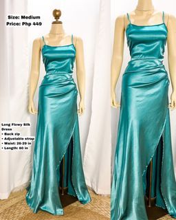 Long Silk Flowy Dress