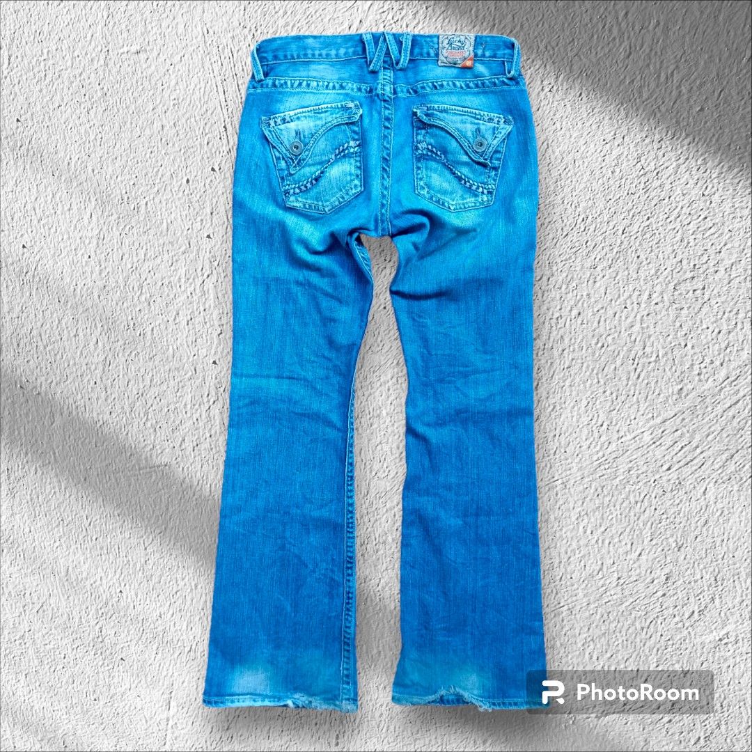 VINTAGE LUCKY BRAND JEANS DUNGAREES, Women's Fashion, Bottoms, Jeans on  Carousell