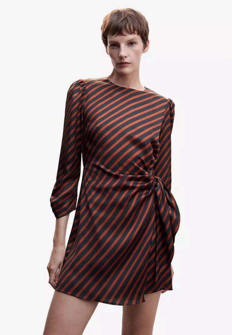 Mango Flowy Striped Dress Women s Fashion Dresses Sets Dresses on Carousell