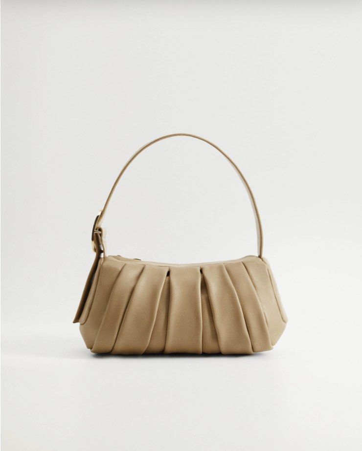 Mango pleats baguette bag 2025