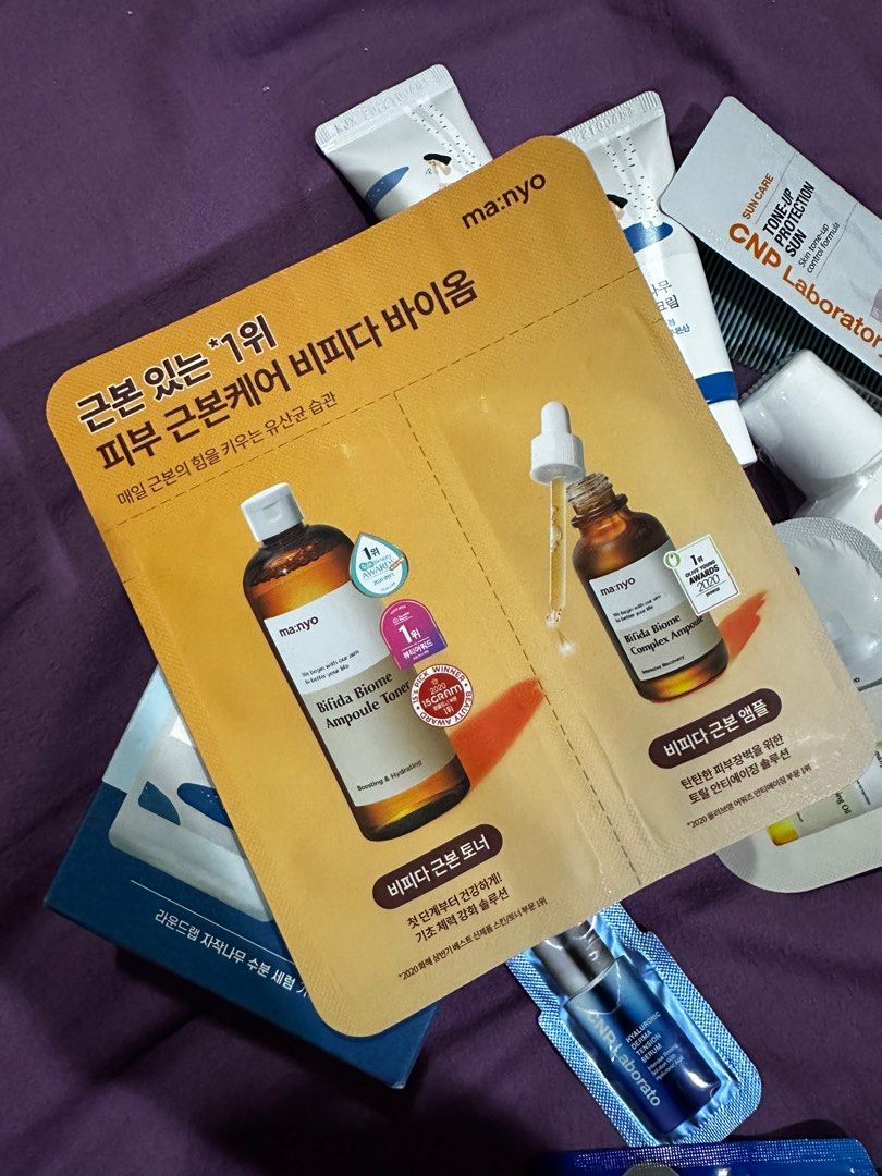 Tester MANYO Bifida Biome Ampoule Toner (3ml) & Bifida Biome Complex Ampoule Serum (2ml), Beauty