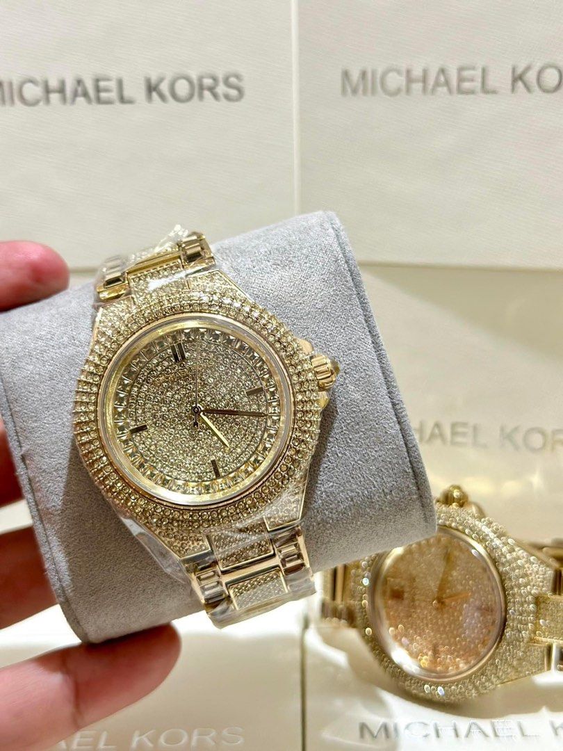 Michael kors ladies mk5720 gold camille glitz crystal watch online