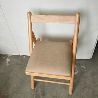minimalist solid wood,folding chair