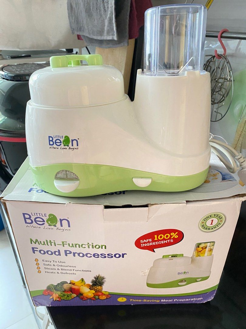 Multi-function Food Processor for baby (Category: Breastfeeding & Bottle Feeding) located in Petaling Jaya. Submitted by missbeestore (Listing ID 1294559527, Image 1). Description: Original price RM250+. Only used it to prepare food for the first three months because after three months, my baby started finger food. .
