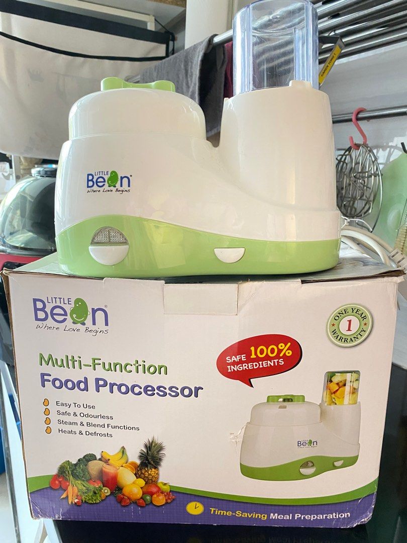 Multi-function Food Processor for baby (Category: Breastfeeding & Bottle Feeding) located in Petaling Jaya. Submitted by missbeestore (Listing ID 1294559527, Image 2). Description: Original price RM250+. Only used it to prepare food for the first three months because after three months, my baby started finger food. .