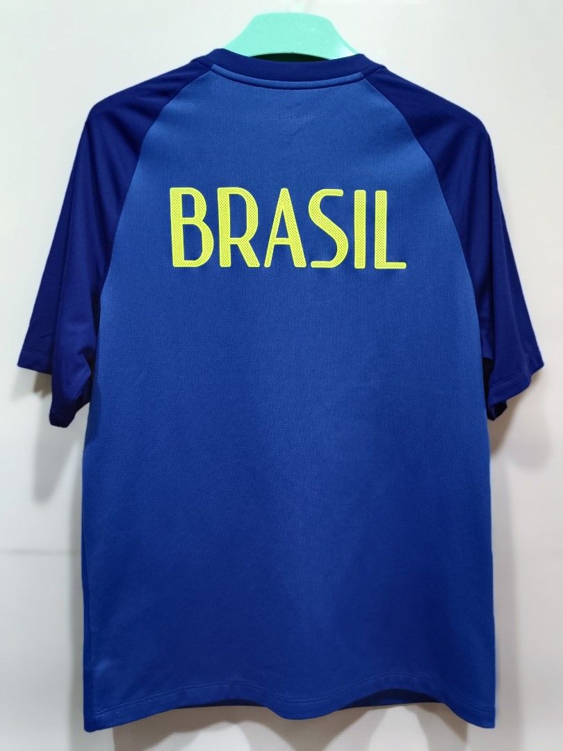 Nike Brazil Training Pre-Match Top 2014 World Cup Men's Short Sleeve