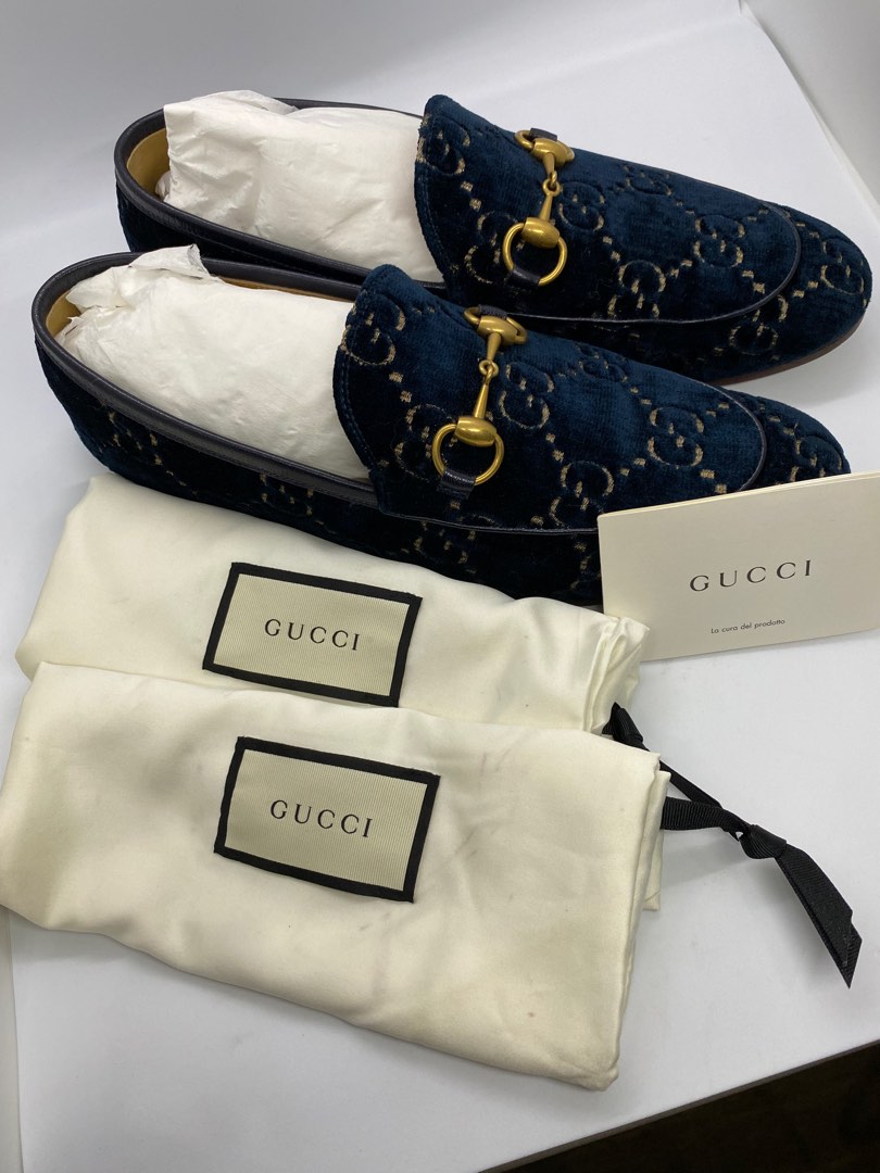 Gucci gg velvet loafers hot sale