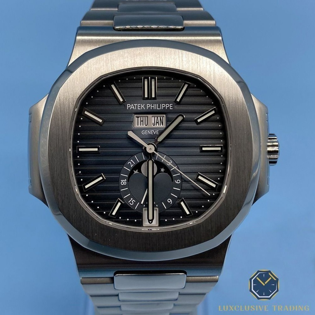 Patek Philippe Nautilus Annual Calendar Moonphase Blue Dial 40.5MM 5726