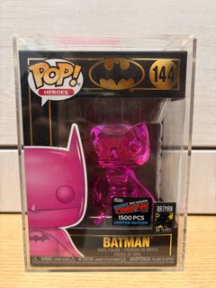 Pink Chrome Batman Pop with hardstack Hobbies Toys Toys Games on Carousell