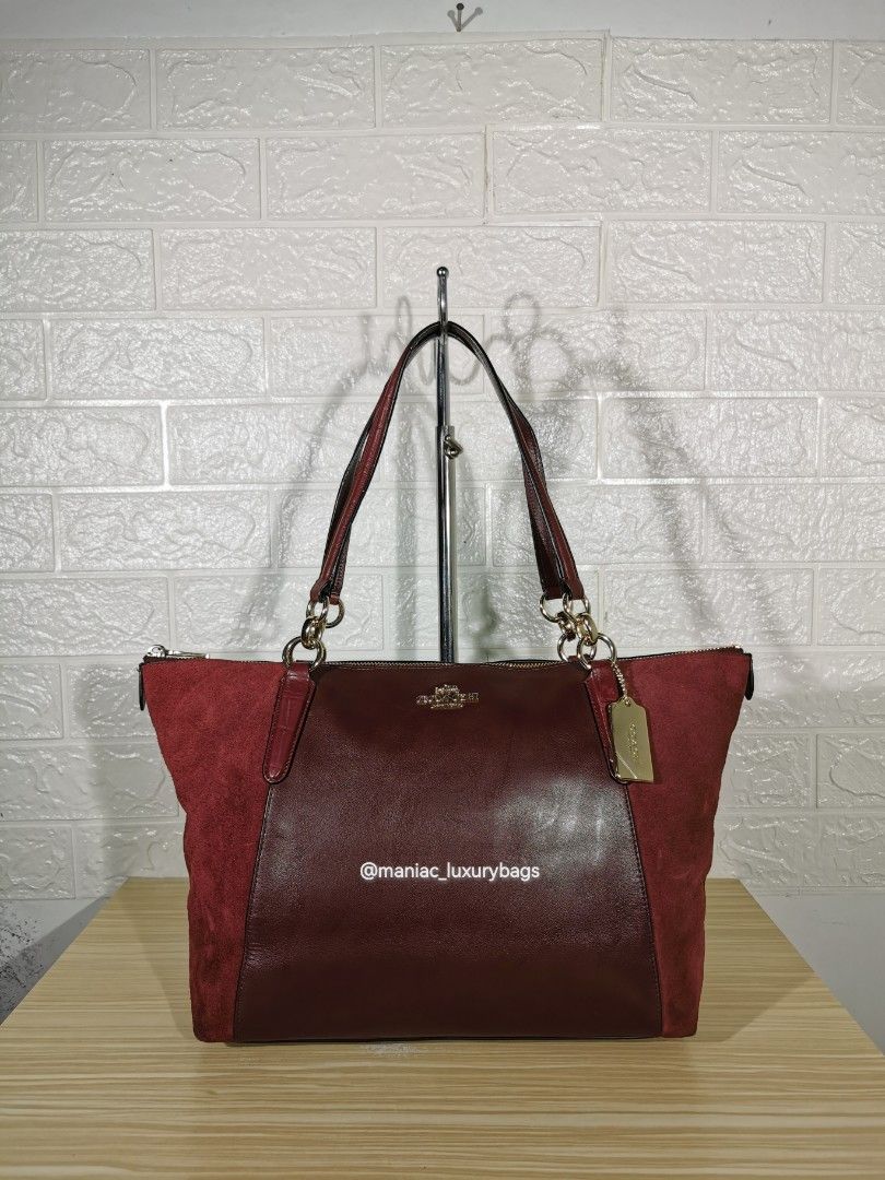Coach ava tote oxblood 2025