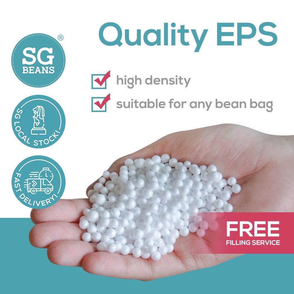 Quality EPS Bean Bag Beans 10L 200L Beanbag Refill Filling Beads Stuffing Made in SG