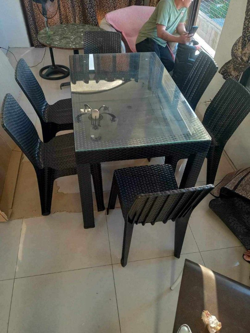 Rattan dining sets cash on delivery💯 (Category: Tables & Sets) located in Quezon City. Submitted by joycemanahan (Listing ID 1294448759, Image 3). Description: RATTAN DINING SET TABLE AND CHAIRS ❤️SALE SALE❤️ PERFECT FOR GARDEN , RESTAURANT, DINNING , TERRACE , RESORT😍😍 📌WITH AND WITHOUT GLASS📌 📌2 SEATER 24X38 📌4 SEATER 24X38 📌6 SEATER 30X48 📌8 SEATER 36X60 OPEN WITH BULKY ORDER WITH DISCOUNT‼️ CASH ON DELIVERY ORDER NOW SHIP NOW MESSAGE