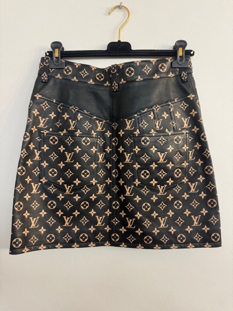 Louis vuitton leather mini skirt clearance