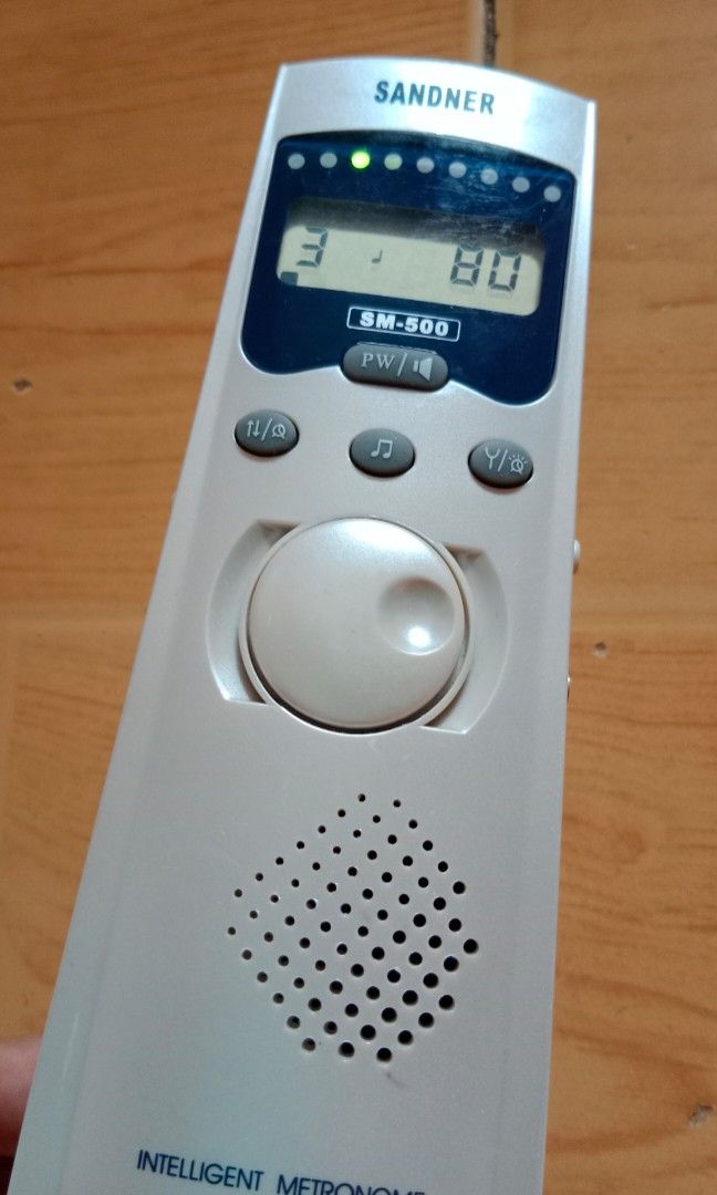 Sandner Intelligent Metronome (Category: Musical Instruments) located in Bulacan. Submitted by Shoppe.Ups (Listing ID 1294583934, Image 1). Description: Model - SM-500 Requires 3 AA batteries (not included) what you see is what you get meetups: guiguinto plaridel bulacan - gogo express *(Payment First) - LBC COP/COD *(payment first for shipping fee only) -toktok / lalamove *mop: via gcash pm for interested pm for interested.