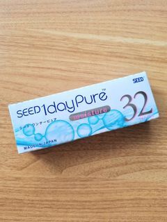 Seed 1 Day Pure daily disposable contact lenses -6.00
