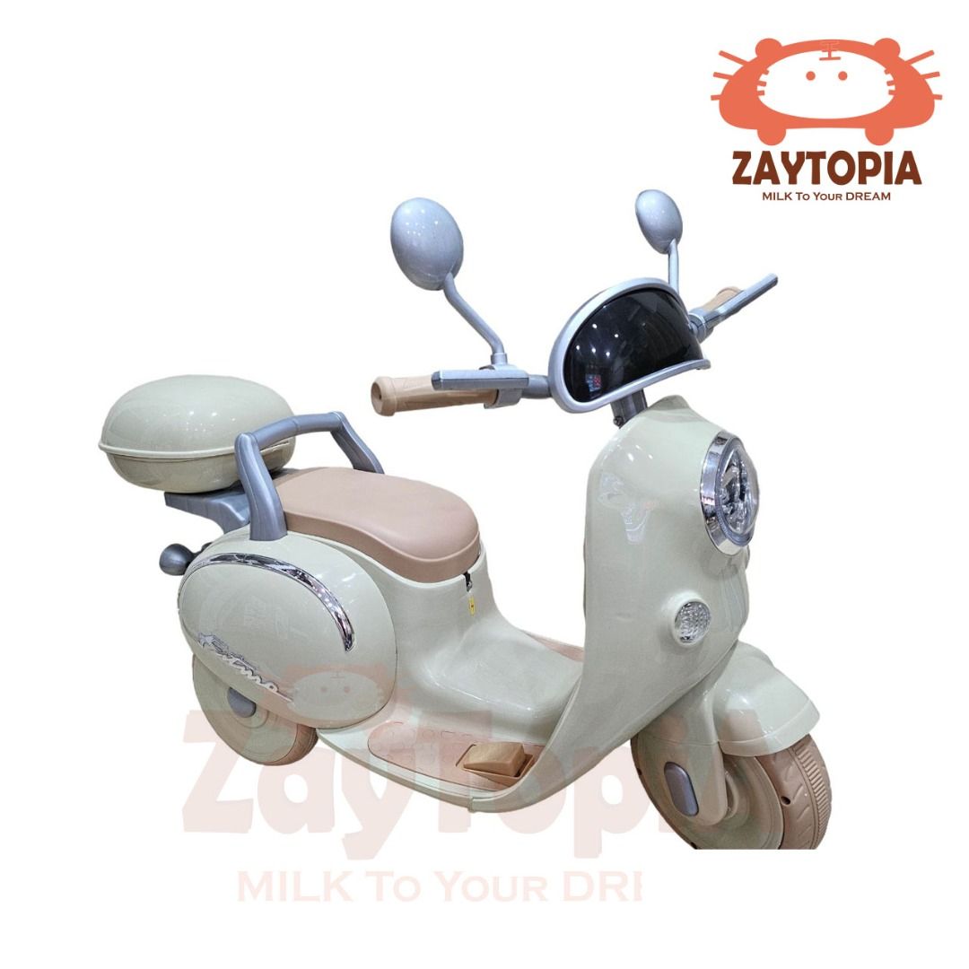 SG Retro Kids Electric Tricycle Bike Vespa with Remote Control