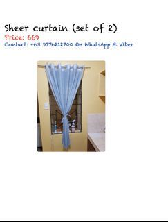 Sheer curtain (set of 2)