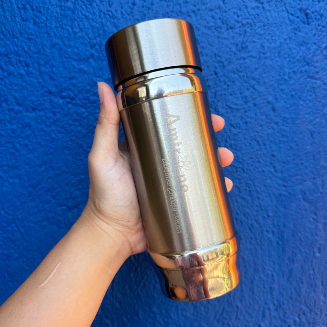 Smart Living Alkaline Energy Flask (Category: Water Bottles & Tumblers) located in Binan City. Submitted by aeiryse (Listing ID 1294534578, Image 1). Description: NOTE: This item was brand new. It also includes an instructional manual. RFS: Decluttering stuff Product description: Weight: 450g Height: 20cm Dianmeter: 7cm Filter Element Ingredients: Tourmaline stone, Maifanitum, Far infrared stone, Calcium ion pellet, Magnesium, Negative potential 