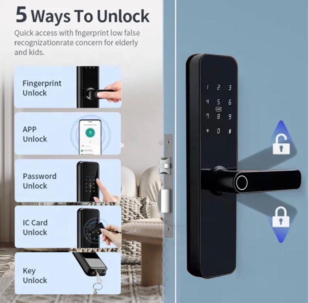 SmartGuard Smart Door Lock, Furniture & Home Living, Security & Locks ...