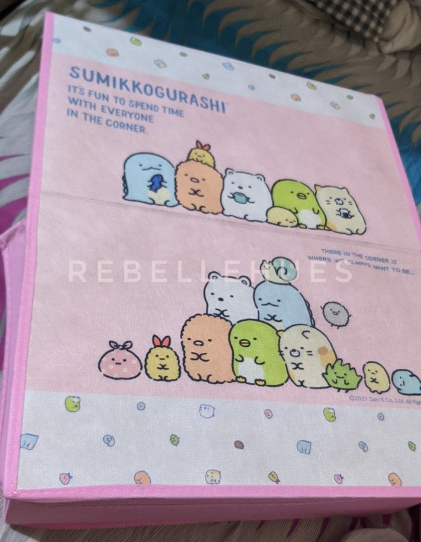 sumikkogurashi underbed storage box (Category: Storage Boxes & Baskets) located in Manila. Submitted by rebellehues (Listing ID 1294578834, Image 3). Description: sumikkogurashi underbed storage box opened for checking only like new inside, damaged box height: 13.5cm length: ~50cm width: ~41cm dm for more info (⁠｡⁠•̀⁠ᴗ⁠-⁠)⁠✧.