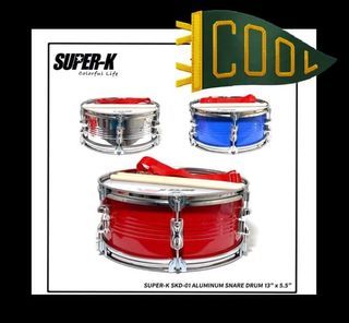 Super-K SKD-01 
Aluminum Snare Drum 
13”x5.5”