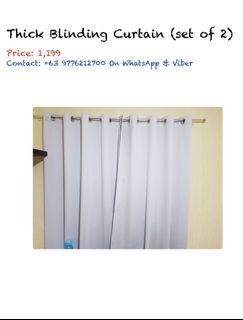 Thick Blinding Curtain (set of 2)