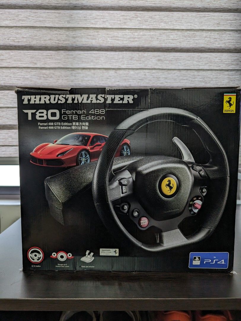 Thrustmaster t80 Racing Wheel Ferrari Edition (Negotiable), Video ...