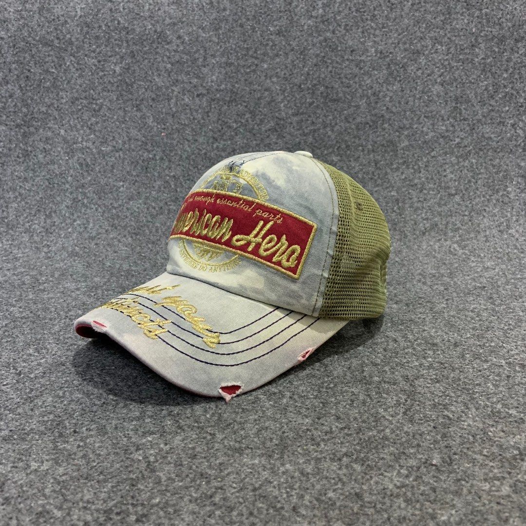 Topi Jeep Original Second Topi Trucker Jeep Tiedye, Fesyen Pria