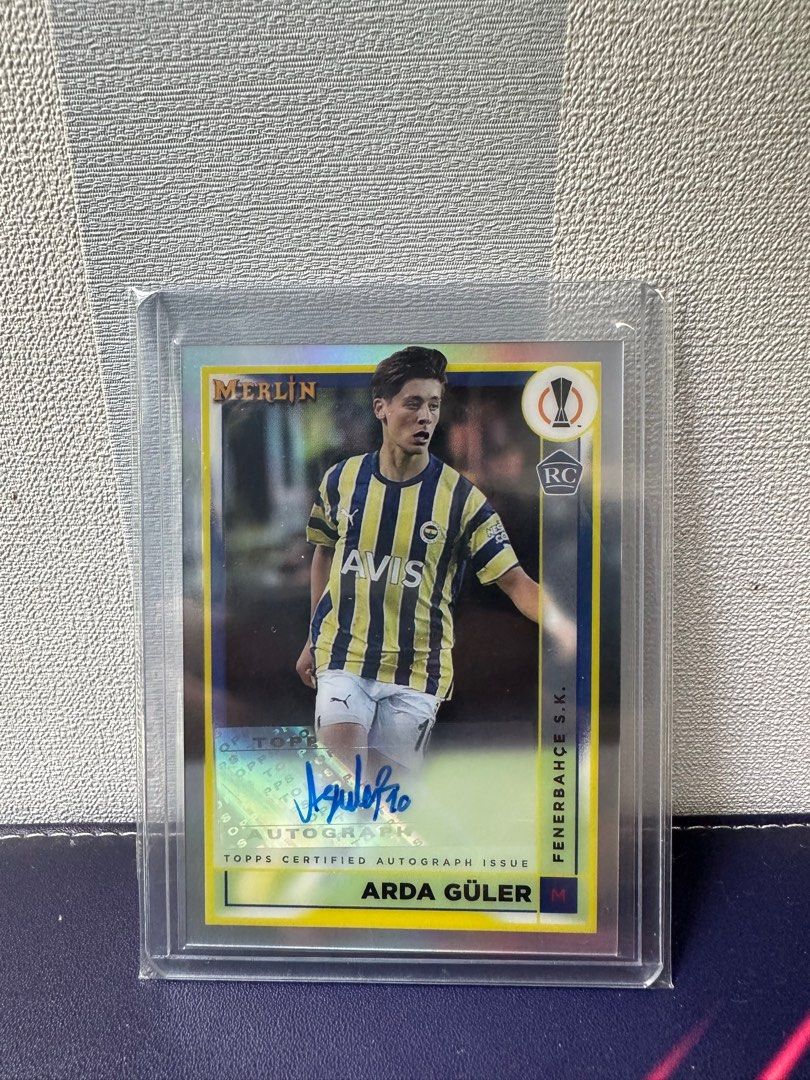 Topps Merlin Arda Guler auto, Hobbies & Toys, Toys & Games on 