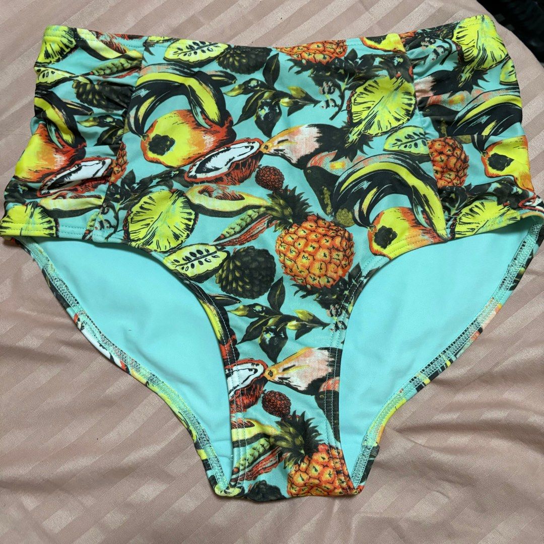 Topshop high waisted fruit print bikini bottom (Category: Bikinis & Swimsuits) located in Quezon City. Submitted by hscherryy (Listing ID 1294583924, Image 1). Description: never used.