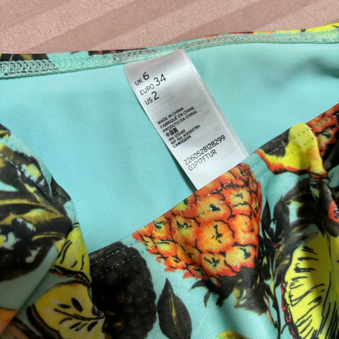 Topshop high waisted fruit print bikini bottom (Category: Bikinis & Swimsuits) located in Quezon City. Submitted by hscherryy (Listing ID 1294583924, Image 3). Description: never used.