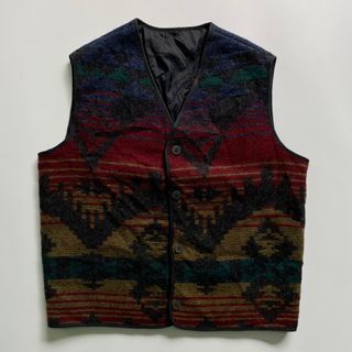 Vintage 1960’s WoolRich Southern Aztec Wool Lined Vest