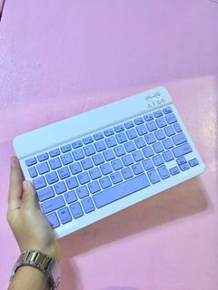wireless bluetooth keyboard purple color