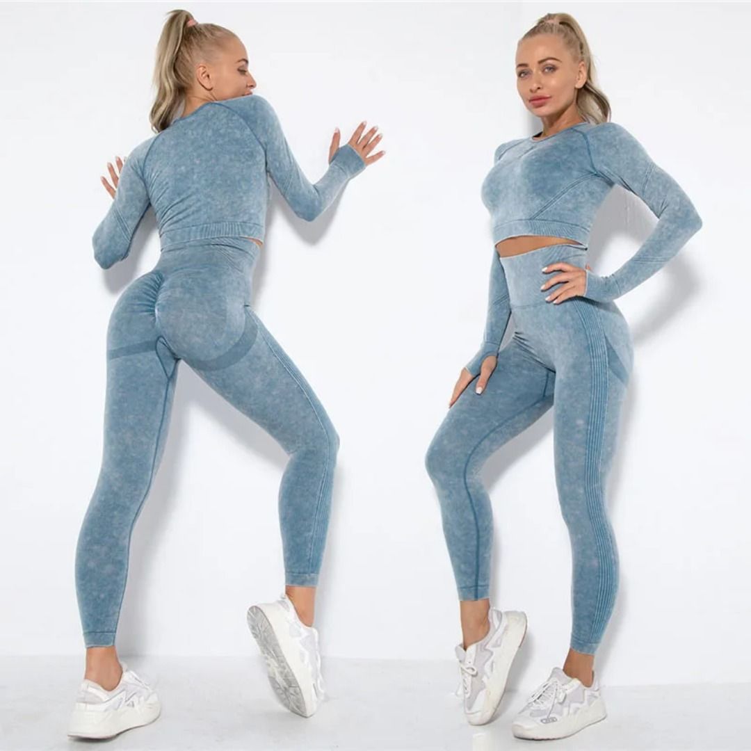 Yoga Outfits Exercise Clothing For Women Shirts Leggings Set Jogging Suits  Sets Gym Clothes Ropa Deportiva Mujer From Nicespring, $62.04